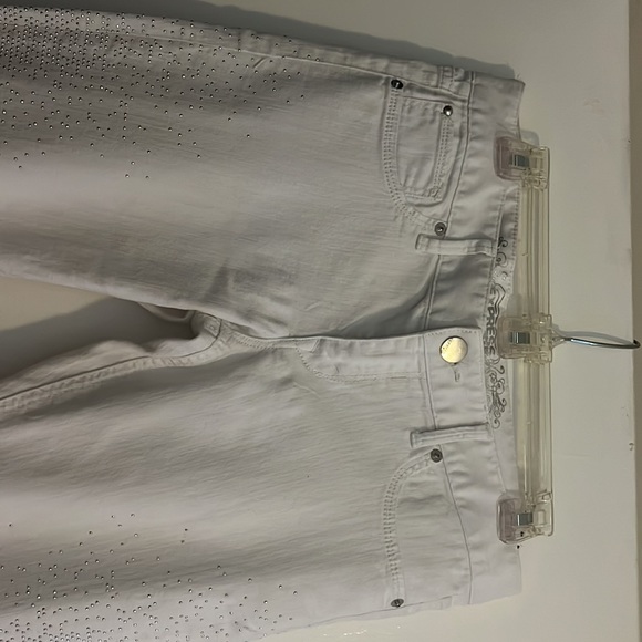 Express Jean Legging Stella regular fit low rise white - Picture 3 of 4